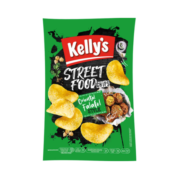 Kelly's Streetfood Chips Oriental Falafel Style, 100g